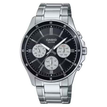 CASIO COLLECTION Mod. MULTIFUNCTION CALENDAR - BLACK & WHITE PANDA MTP-1374D-1A3VDF