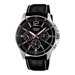 CASIO COLLECTION Mod. MULTIFUNCTION CALENDAR. LEATHER - BLACK MTP-1374L-1AVDF