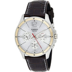 CASIO COLLECTION Mod. MULTIFUNCTION CALENDAR. LEATHER - SILVER MTP-1374L-7AVDF