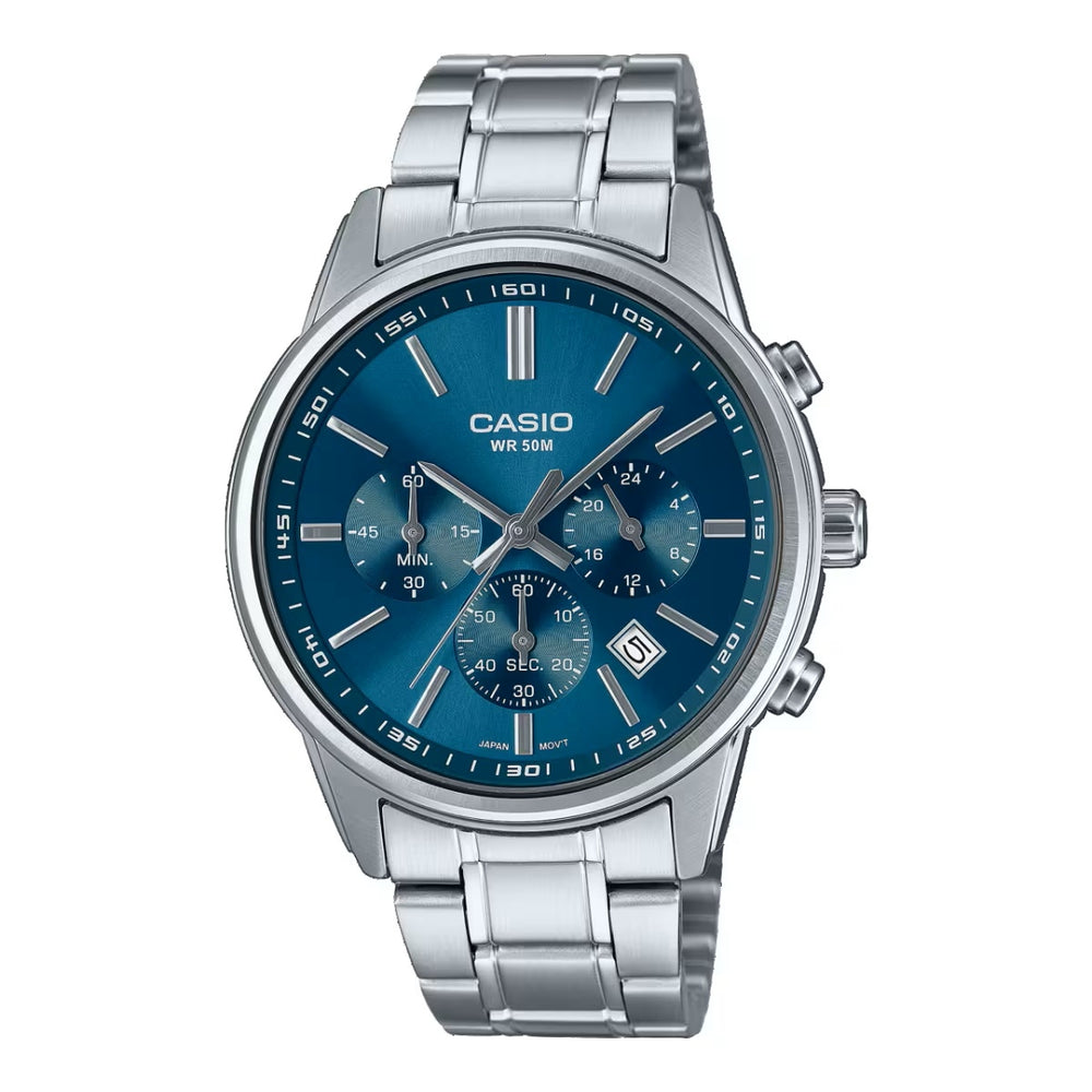 CASIO COLLECTION Mod. CHRONO DATE - BLUE MTP-E515D-2A1VDF