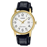 CASIO COLLECTION Mod. DATE GOLD. LEATHER - WHITE MTP-V002GL-7B2UDF