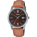 CASIO COLLECTION Mod. DATE. LEATHER - BRONZE MTP-V002L-5B3