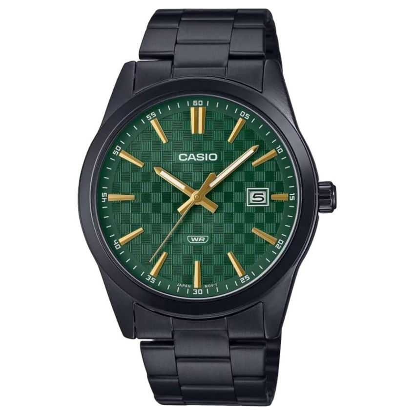 CASIO COLLECTION Mod. DATE - CARBON LOOK - GREEN MTP-VD03B-3AUDF