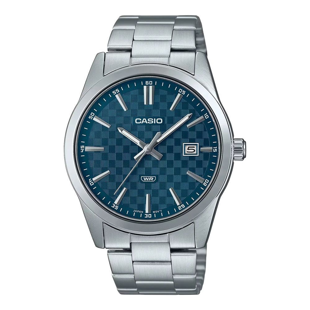 CASIO COLLECTION Mod. DATE - CARBON LOOK - PETROL BLUE MTP-VD03D-2A2UDF