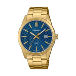 CASIO COLLECTION Mod. DATE GOLD - CARBON LOOK - BLUE MTP-VD03G-2AUDF