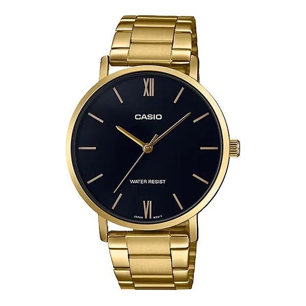 CASIO COLLECTION Mod. MINIMAL GOLD - BLACK MTP-VT01G-1BUDF