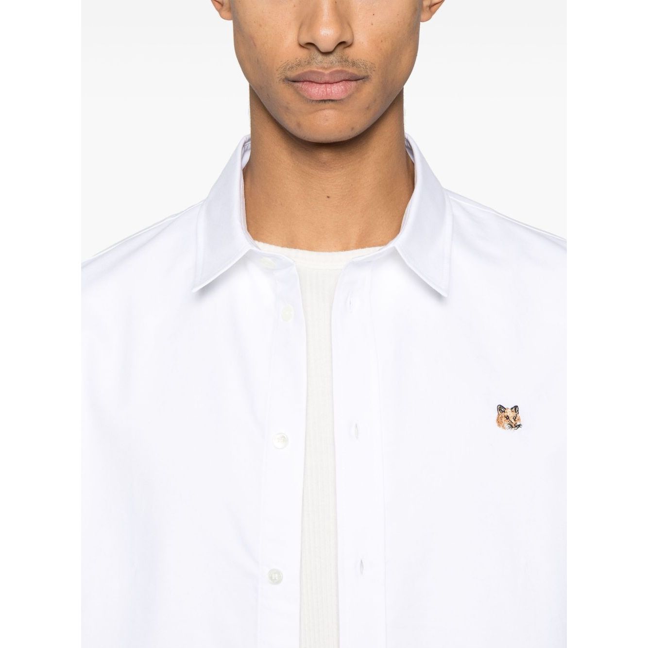 Maison Kitsuné Maison Kitsune classic shirt wth fox head logo