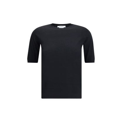 Max Mara Black Fleece Wool Top