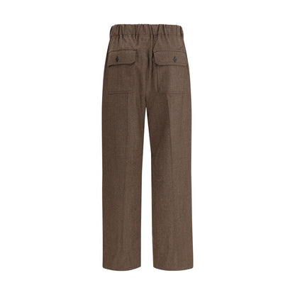 Max Mara Brown Wool Casual Pants