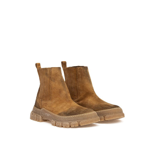 Max Mara Brown Suede Leather Boot 1728,67397976224,Boots - Women - Shoes,Brown,EU37/US7,Max Mara,New with tags,Shoes,Women,Women - Shoes Max Mara WE-486766720011673-EU37/US7