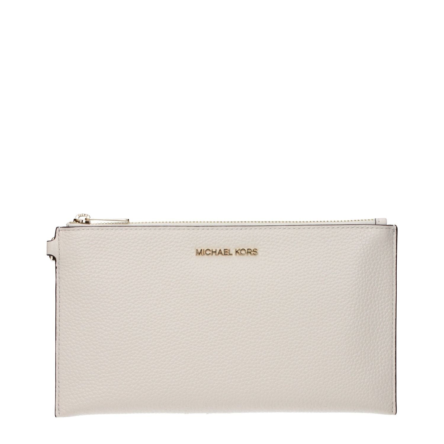 Michael Kors Beige Leather Clutch Bag