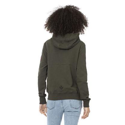 Mr&Mrs Italy Green Cotton Women Hoodie