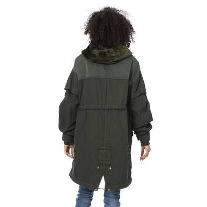 Mr&Mrs Italy Green Cotton Women Parka