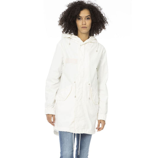 Mr&Mrs Italy White Cotton Women Parka