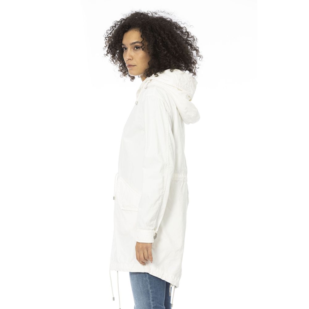 Mr&Mrs Italy White Cotton Women Parka