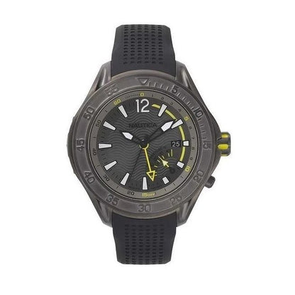NAUTICA Mod. NAPBRW003 gent's quartz analog watch, water-resistant 20 ATM, 44mm mineral case, official box packaging.