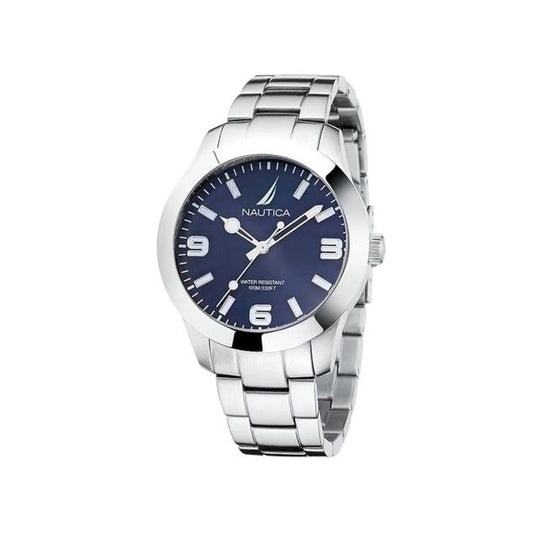 NAUTICA Mod. NAPPBF201 Quartz Analog Gent's Watch with Mineral Dial, Water Resistant 10 ATM, 42mm Case, in Official Box