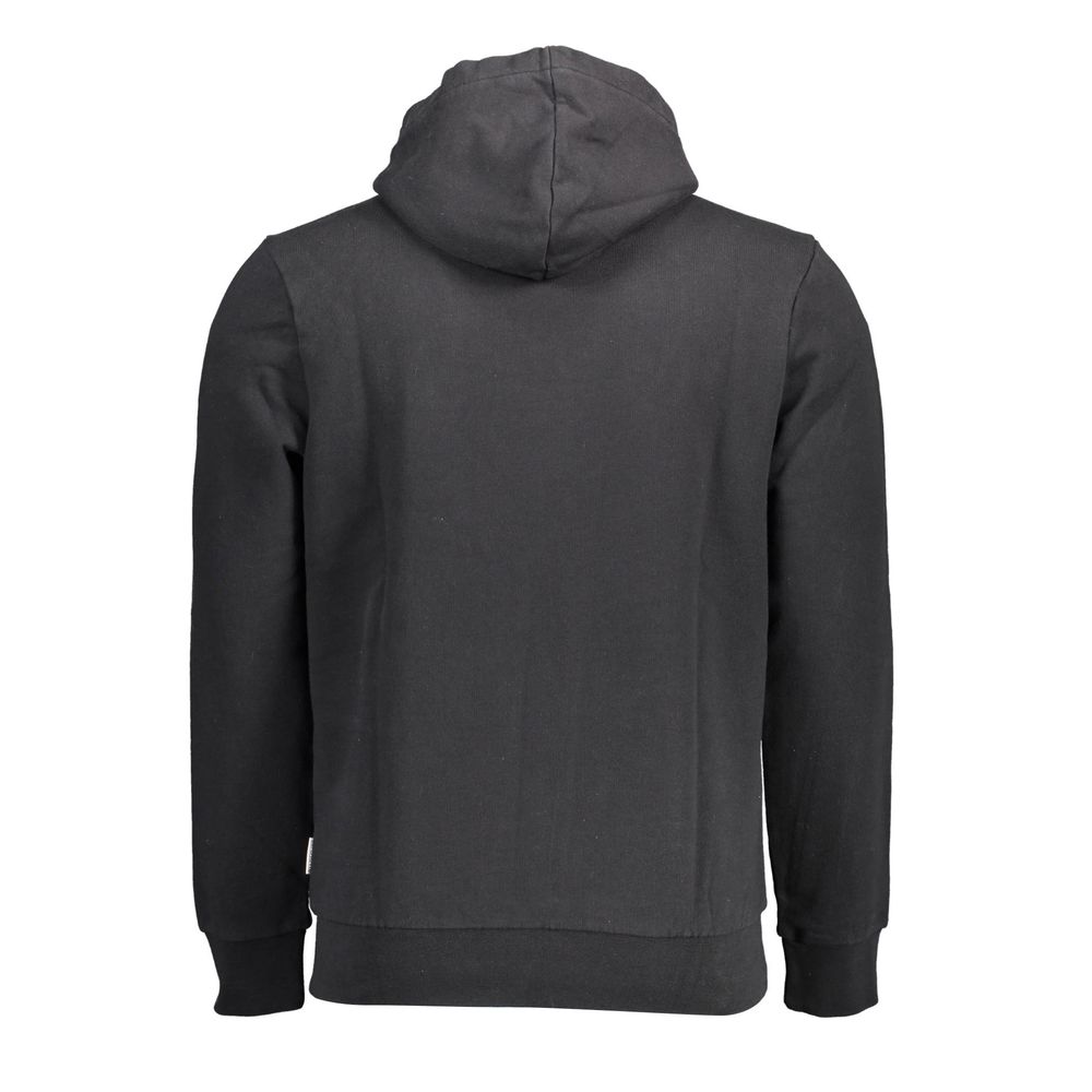 Napapijri Black Cotton Men Hoodie