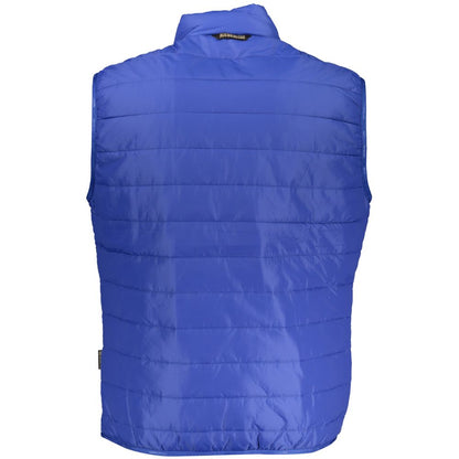 Napapijri Blue Polyester Men's Sleeveless Jacket