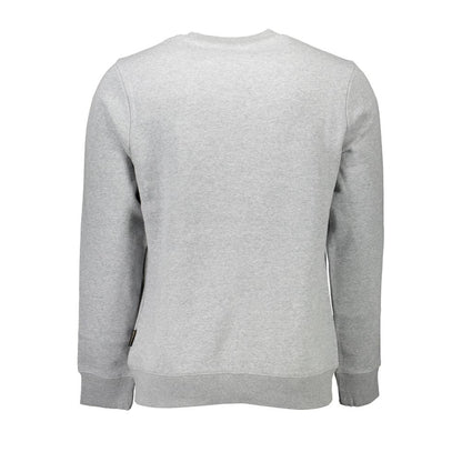 Napapijri Grigio Organic Cotton Men Sweatshirt