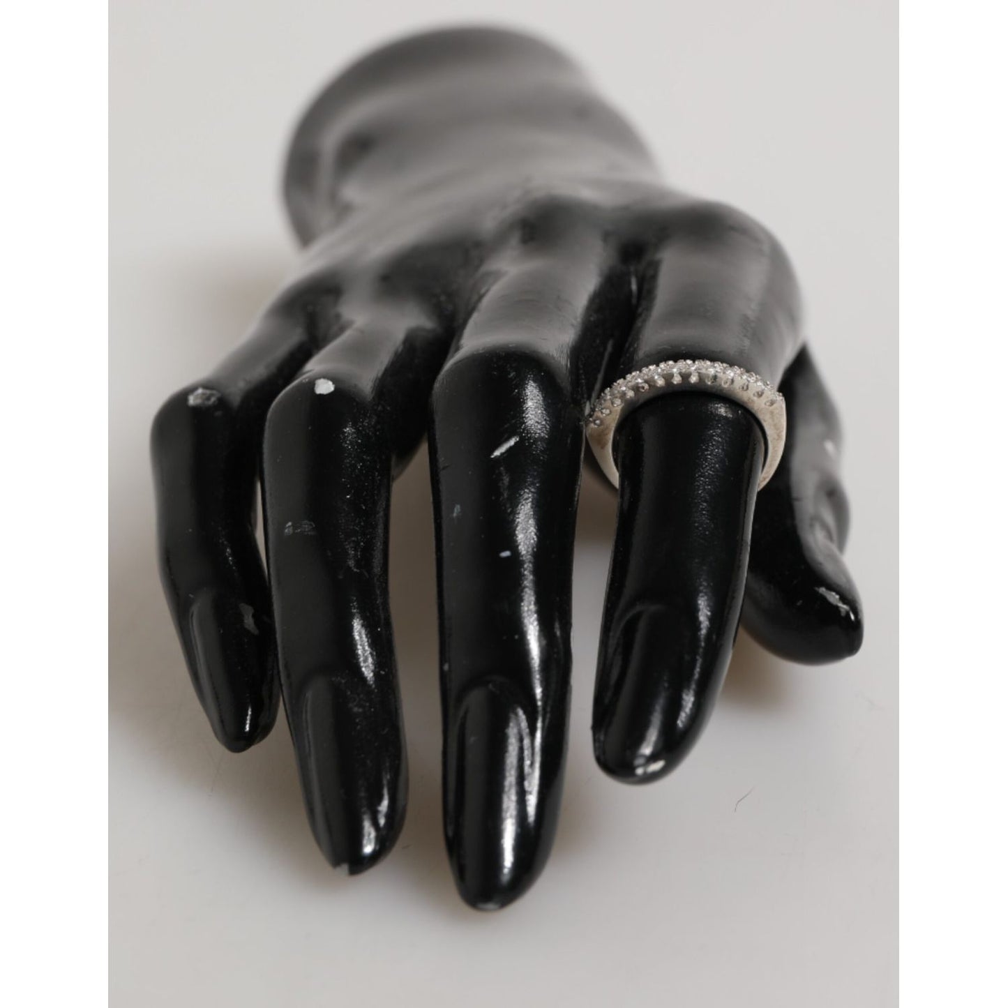 Nialaya Sterling Silver 925 Band Pave CZ Crystal Eternity Ring