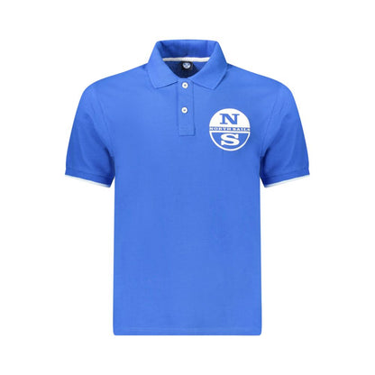 North Sails Blue Cotton Men Polo