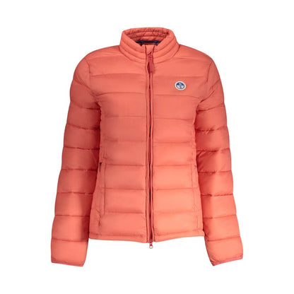 North Sails Pink Polyamide Jackets & Coat with long sleeves, two external pockets, zip closure, and logo application.