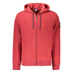 Norway 1963 Red Polyester Men's Hooded Sweater NO-39667-S