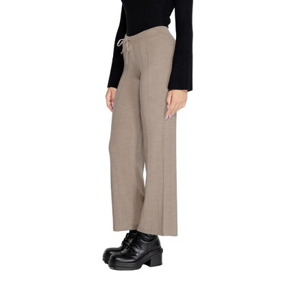 Only Beige Marabou Casual Pants