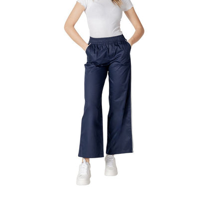 Only Blue Cotton Casual Pants