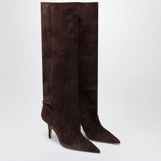 Paris Texas Tall boots in chocolate-coloured suede LDin,Women,Women > Shoes,Women > Shoes > Boots,Yes Eu Paris Texas PX1685XV0SN/R_PATEX-CB_500