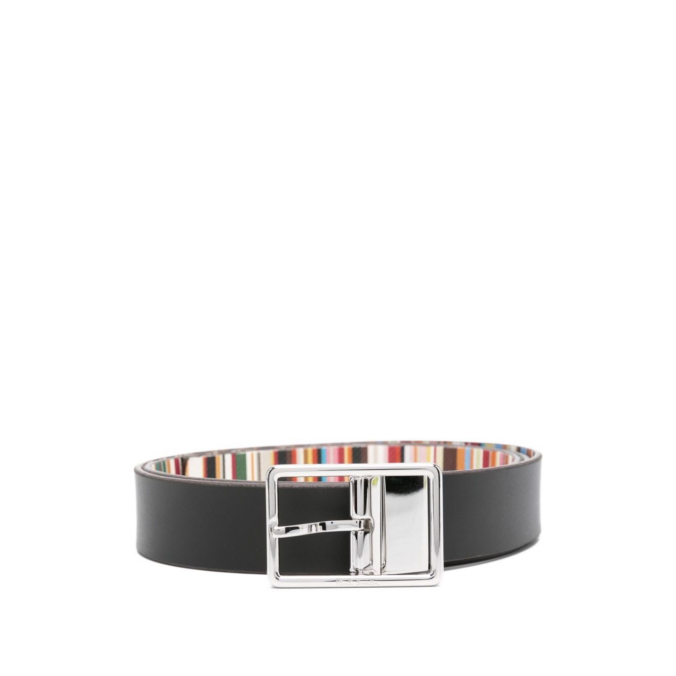 Paul Smith Leather Reversible 'Signature Stripe' Cut-To-Fit Belt