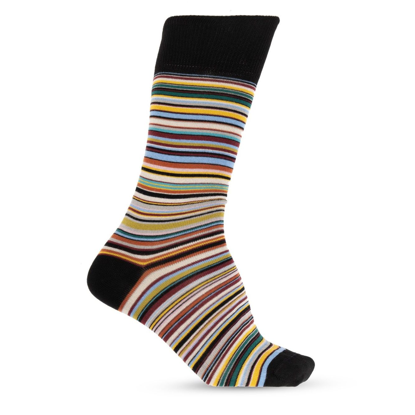 Paul Smith Underwear MultiColour - 5 pack organic cotton trunks with multicolour stripe, logo waistband, elastic waistband.
