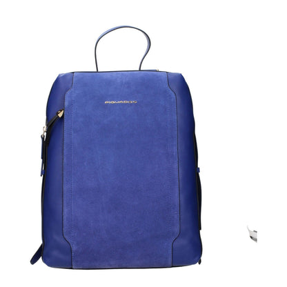 Piquadro Blue Leather Backpack 1728,75667636384,Backpacks - Bags,Bags,Blue,New with tags,Piquadro,Women