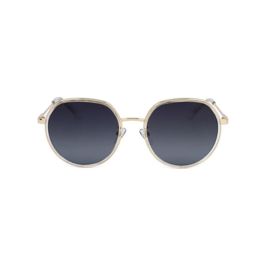 Polaroid Gold Stainless Steel Sunglasses 1728,67434610848,Gold,New with tags,Polaroid,Unisex,Unisex Sunglasses - Sunglasses Polaroid POPLD4160GSXJ5GAC