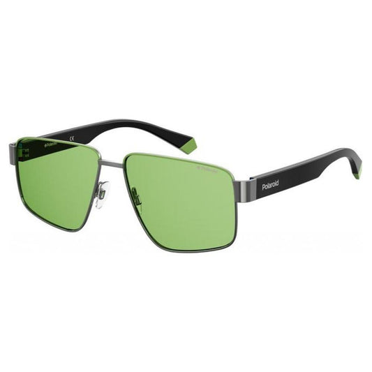 Polaroid Green Metal Sunglasses 1728,Green,New with tags,Polaroid,Unisex,Unisex Sunglasses - Sunglasses Polaroid POPLD6121SSMFAC