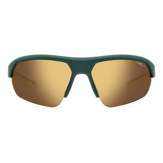 Polaroid Green Resin Sunglasses 1728,67434610848,Green,New with tags,Polaroid,Sunglasses,Unisex,Unisex Sunglasses - Sunglasses Polaroid POPLD7048SGP7G6VVAC