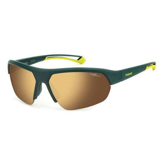 Polaroid Green Resin Sunglasses 1728,67434610848,Green,New with tags,Polaroid,Sunglasses,Unisex,Unisex Sunglasses - Sunglasses Polaroid POPLD7048SGP7G6VVAC