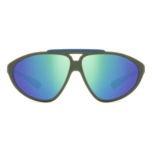 Polaroid Green Rubber Sunglasses 1728,Green,New with tags,Polaroid,Unisex,Unisex Sunglasses - Sunglasses Polaroid POPLD2151SDLDG25ZAC