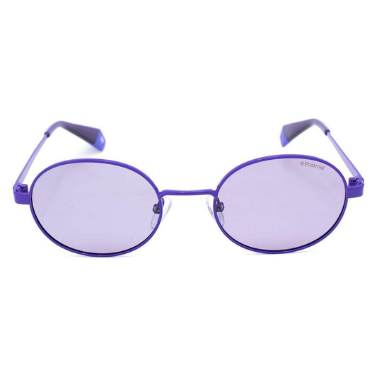 Polaroid Purple Metal Sunglasses 1728,67434610848,New with tags,Polaroid,Purple,Sunglasses,Unisex,Unisex Sunglasses - Sunglasses Polaroid POPLD6066SB3VKLAC