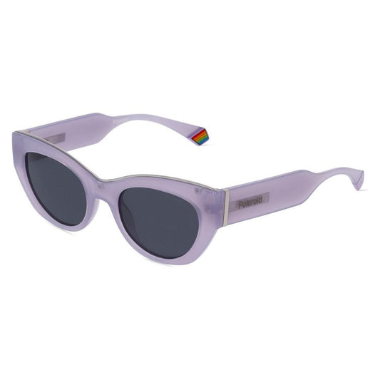 Polaroid Purple Resin Sunglasses 1728,New with tags,Polaroid,Purple,Sunglasses for Women - Sunglasses,Women Polaroid POPLD6199SX789F0M9AC