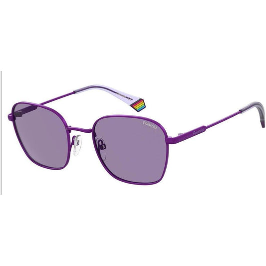 Polaroid Purple Steel Sunglasses 1728,New with tags,Polaroid,Purple,Unisex,Unisex Sunglasses - Sunglasses Polaroid POPLD6170SB3VAC
