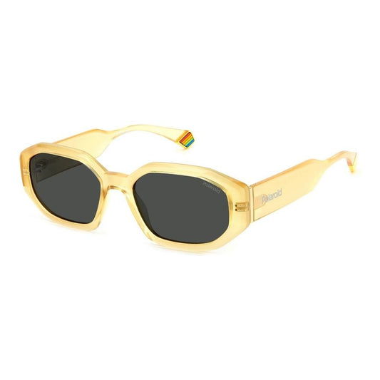 Polaroid Yellow Metal Sunglasses 1728,New with tags,Polaroid,Sunglasses for Women - Sunglasses,Women,Yellow Polaroid POPLD6189S40GAC