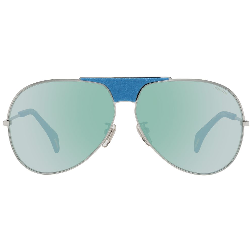 Police Blue Plastic Sunglasses