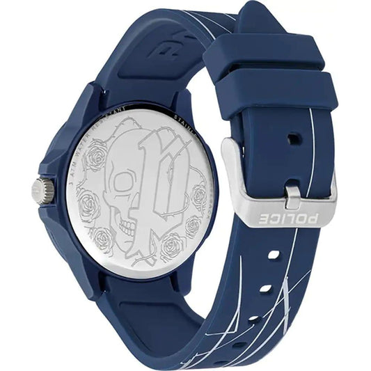 Police Blue Synthetic Watch 1728,67434610848,Blue,Men,New with tags,Police,Watches,Watches for Men - Watches Police POPEWUM2119561AC