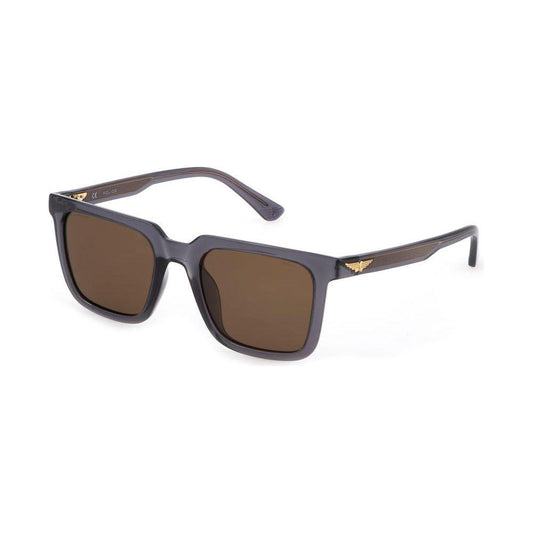 Police Gray Injected Sunglasses 1728,Gray,New with tags,Police,Sunglasses for Women - Sunglasses,Women Police POSPLF15524GTPAC