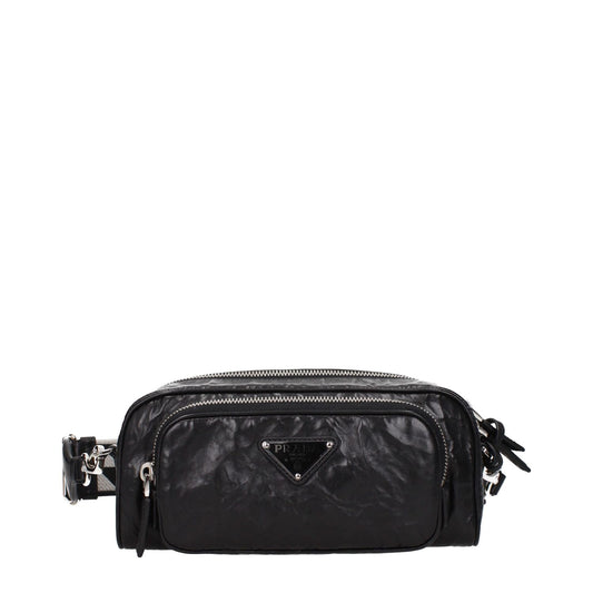 Prada Black Leather Crossbody Bag