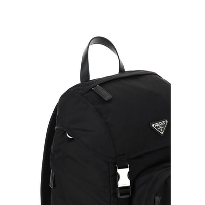 Prada Black Recycled Polyamide Backpack