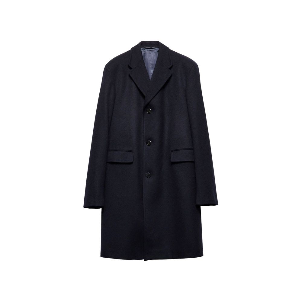 Prada Blue Wool Coat