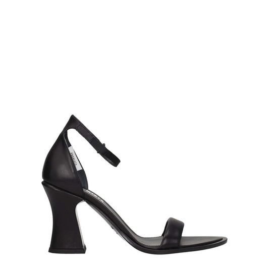 Premiata Black Leather Sandals